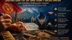 Золотой прорыв Кыргызстана: от сырьевой базы к ювелирному хабу Центральной Азии