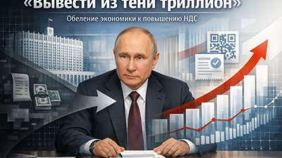 «Вывести из тени триллион»: Путин поручил ускорить обеление экономики к повышению НДС