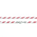 Шнурок красно-белый