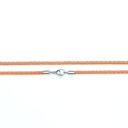 Шнурок плетеный оранжевый