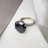 Кольцо с чёрным бриллиантом