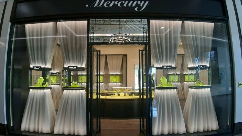 Компания Mercury сообщила об открытии своих ювелирно-часовых магазинов