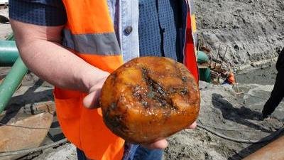 Калининградский янтарный комбинат" в этом году добыл 450 тонн янтаря