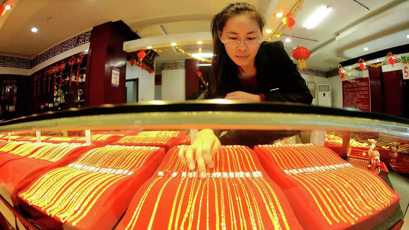 Китай более чем вдвое увеличил потребление золотых украшений