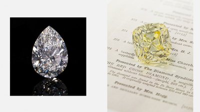На Christie’s продали два бриллианта весом более 200 каратов каждый