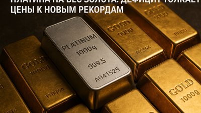 Платина на вес золота: дефицит толкает цены к новым рекордам