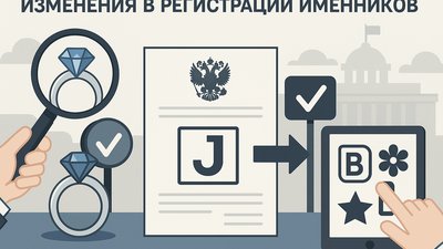 Минфин РФ подготовил проект постановления о внесении изменений в правила регистрации именников для производителей ювелирных изделий