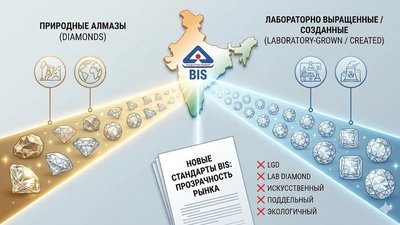 Индия вводит жесткие стандарты терминологии для лабораторных алмазов: «LGD» и «синтетика» под запретом