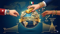 Мировой рынок ювелирных изделий достиг 130 млрд евро: Италия обошла Швейцарию