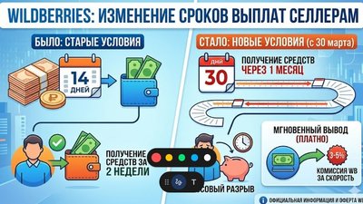 Легализация задержек: Wildberries вдвое увеличил сроки выплат на фоне кризиса неплатежей