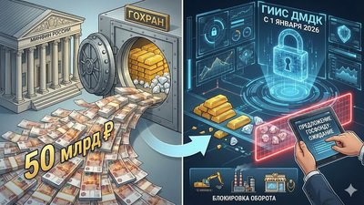 Минфин выделяет 50 млрд на пополнение Гохрана, а ГИИС ДМДК готовит «блокаду» для рынка с 2026 года