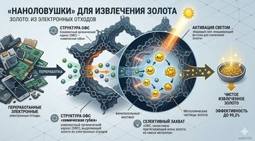 Новая эра аффинажа: российские ученые научились извлекать 99% золота из лома электроники
