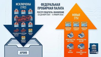 РЕЕСТР СПЕЦУЧЕТА: масштабное сокращение ИП и новые ломбарды в регионах (26 декабря 2025 – 16 января 2026)