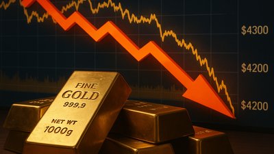 Резкое падение цен на золото: коррекция после исторического максимума