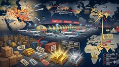 Блокада неба над Дубаем: конфликт на Ближнем Востоке парализовал глобальные поставки золота и серебра