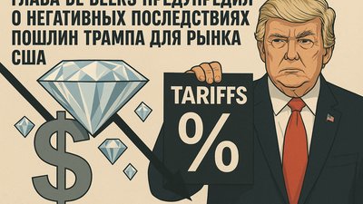 Глава De Beers предупредил о негативных последствиях пошлин Трампа для рынка США