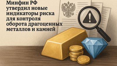 Минфин РФ утвердил новые индикаторы риска для контроля оборота драгоценных металлов и камней