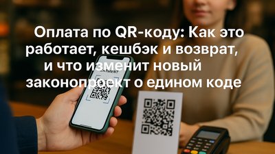 Оплата по QR-коду: Как это работает, кешбэк и возврат, и что изменит новый законопроект о едином коде