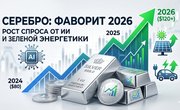 Серебро готовится к рывку: почему «белый металл» может стать главным активом 2026 года