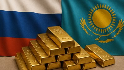 Россия значительно нарастила импорт золота из Казахстана