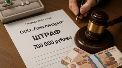 Ювелирная компания оштрафована на 700 тысяч рублей за препятствование проверке по ПОД/ФТ