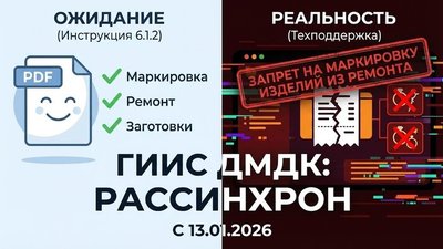 ГИИС ДМДК: Обновление 6.1.2 и скрытые запреты. Инструкция vs Реальность