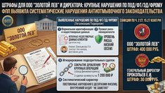 Крупные штрафы за сокрытие сомнительных сделок: ФПП выявила серьезные нарушения ПОД/ФТ/ЭД/ФРОМУ в ООО «Золотой Лев»