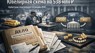 «Ювелирная схема» на полмиллиарда: Суд утвердил налоговые претензии к «Красносельскому Ювелирпрому» и бенефициарам «Алмаз-Холдинга»