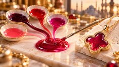 Эффект Van Cleef без камня: почему малиново-красная прозрачная эмаль становится ювелирным трендом 2026 года