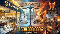 Ювелирный гигант Sunlight требует через суд 1,5 млрд рублей от производителя украшений ООО «Феникс»