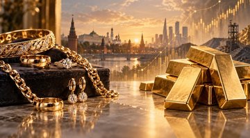 Ювелирная отрасль России ежегодно потребляет около 25 тонн золота