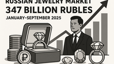347 млрд рублей составил объем российского ювелирного рынка за январь-сентябрь 2025 года