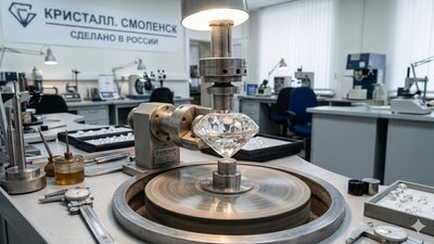 Секреты «русской огранки»: смоленский «Кристалл» стал главным героем программы «Сделано в России» на Первом канале