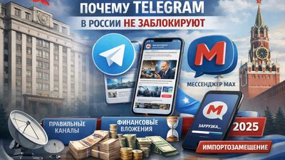 «Правильные каналы» и фактор MAX: В Госдуме объяснили, почему Telegram в России пока не заблокируют