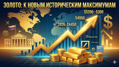 Deutsche Bank: Золото готовится к штурму $4950 в 2026 году