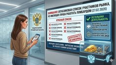 Федеральная пробирная палата опубликовала список нелегальных ломбардов