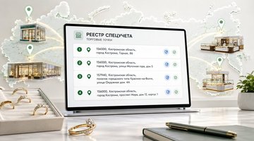 Uvelir.INFO добавил в Реестр спецучета адреса ювелирных магазинов и торговых точек