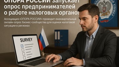 «ОПОРА РОССИИ» проводит опрос предпринимателей о работе налоговых органов