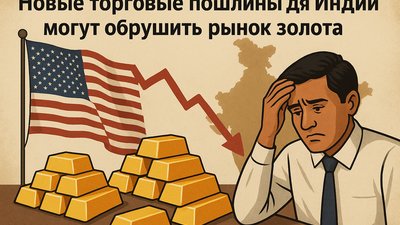 Новые торговые пошлины для Индии могут обрушить рынок золота