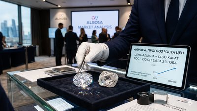 Эпоха дефицита: АЛРОСА прогнозирует рост цен на алмазы до $180 за карат