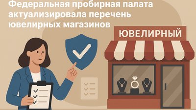 Федеральная пробирная палата актуализировала перечень ювелирных магазинов