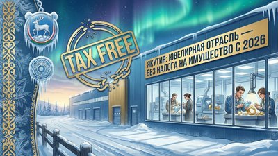 Якутия обнуляет налог на имущество для ювелирной отрасли с 2026 года