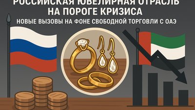 Российская ювелирная отрасль на пороге кризиса: Новые вызовы на фоне свободной торговли с ОАЭ