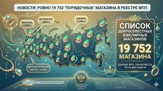 ФПП опубликовала свежий список добросовестных ювелирных магазинов: в реестре около 20 тысяч торговых точек