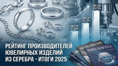 Итоги 2025 года: Названы лидеры российского производства серебряных украшений
