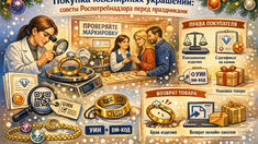 Роспотребнадзор напомнил правила покупки ювелирных украшений перед праздниками