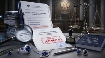 Суд оштрафовал ООО «САПФИР» на 700 тыс. рублей за воспрепятствование проверке Федеральной пробирной палаты