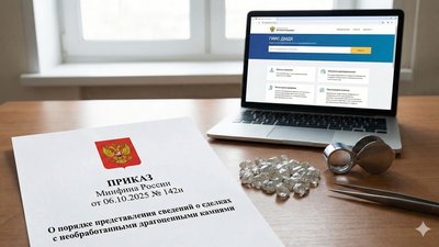 Минфин РФ утвердил новый порядок учета сделок с необработанными камнями: что изменится с 1 марта 2026 года
