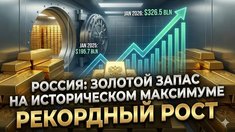 Золотой запас России обновил исторический максимум, превысив $326 млрд