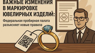Важные изменения в маркировке ювелирных изделий: Федеральная пробирная палата разъясняет новые правила